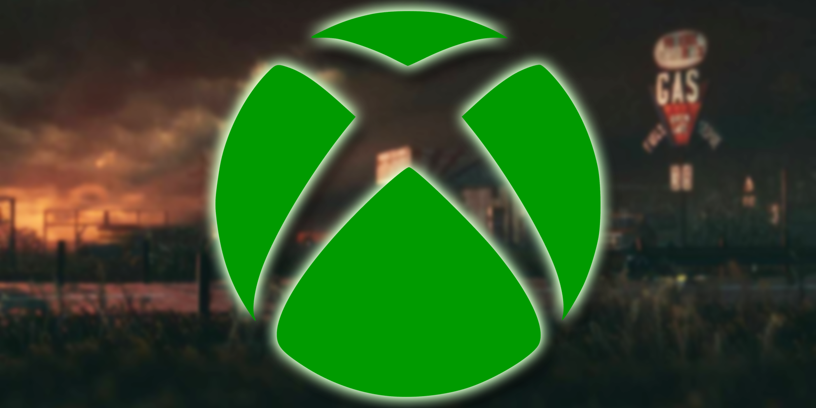 Xbox Logo with REPLACED gameplay screenshot behidn it