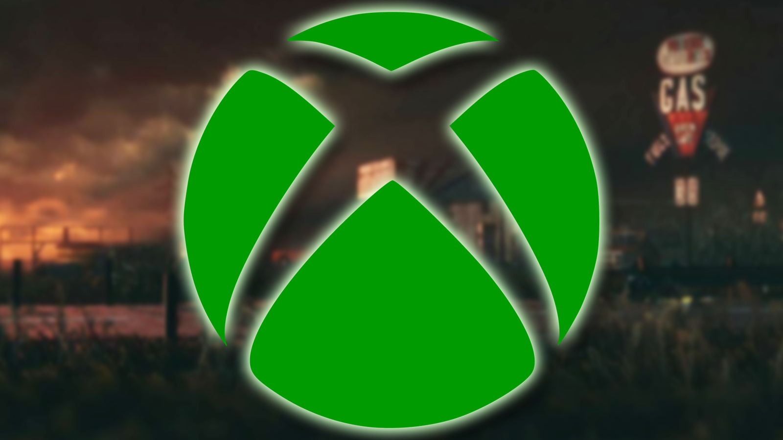 Xbox Logo with REPLACED gameplay screenshot behidn it