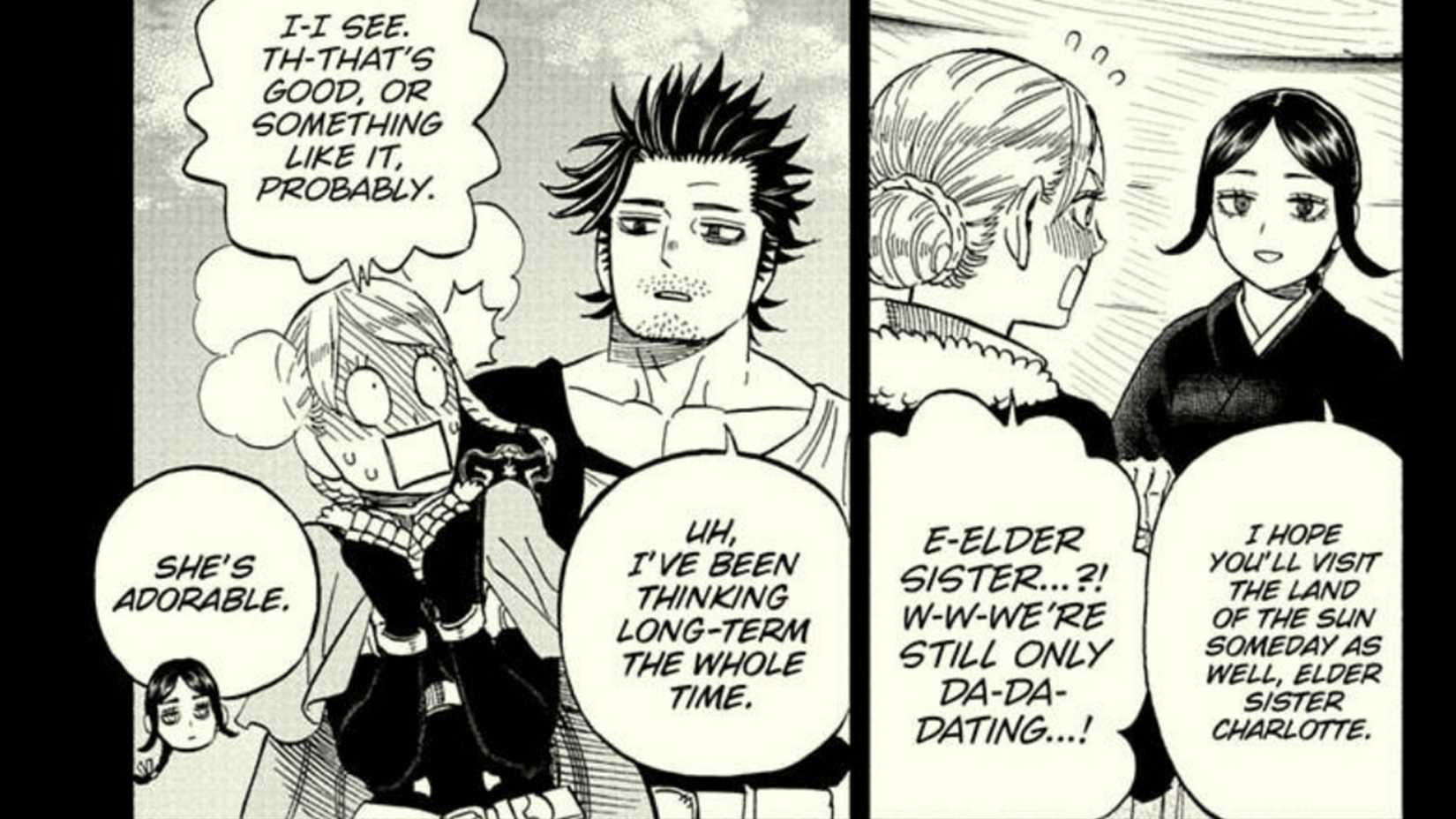 Yami and Charlotte in Black Clover chapter 392