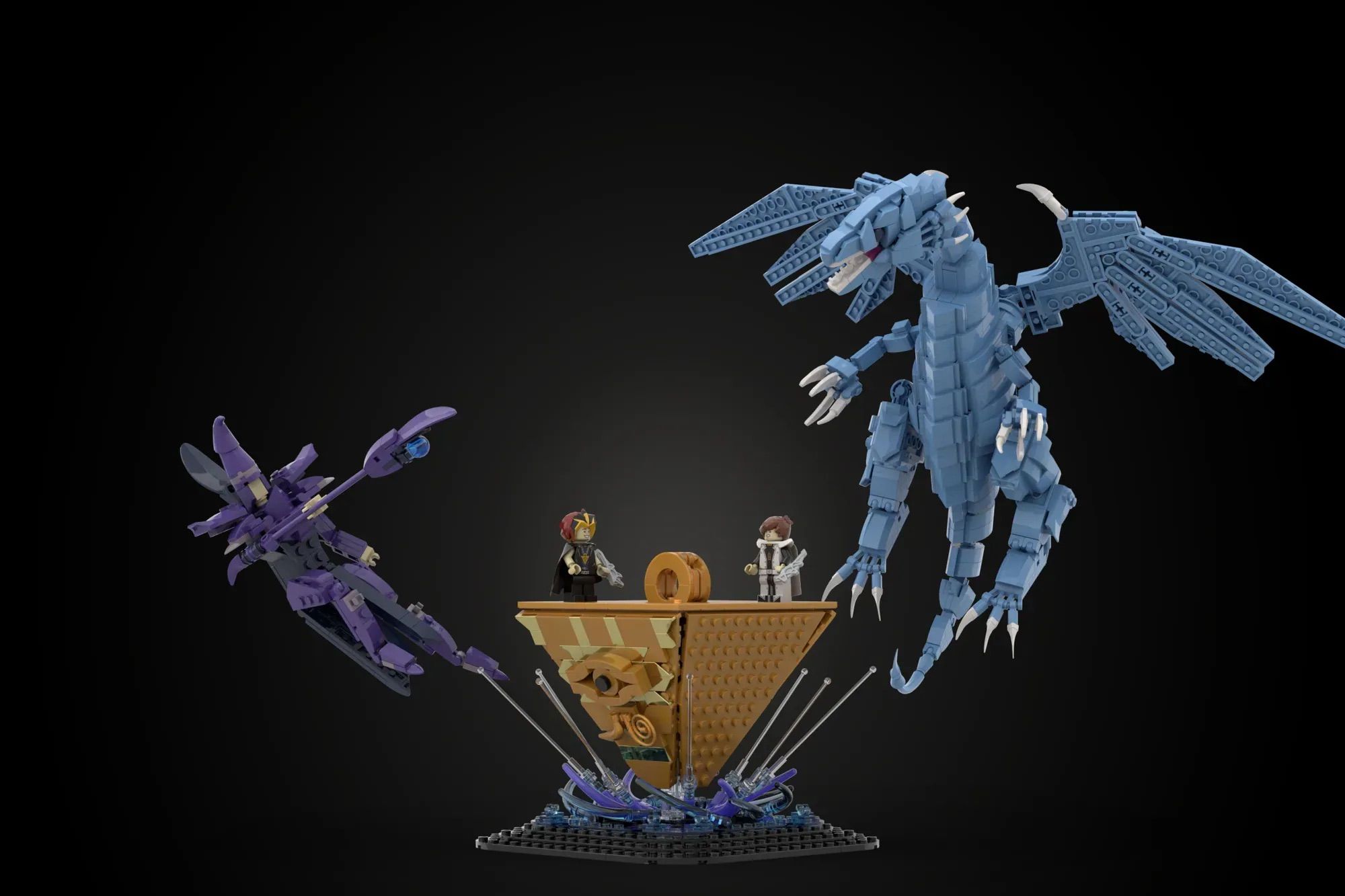 lego yugioh cards Yu Gi Oh! Collectable Figure 4PK : Toys & Games Rating Yugioh LEGO Finalist Builds