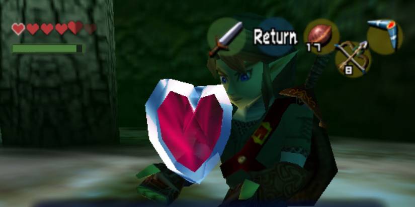 A player finds a heart in Zelda Indigo Chapter 2