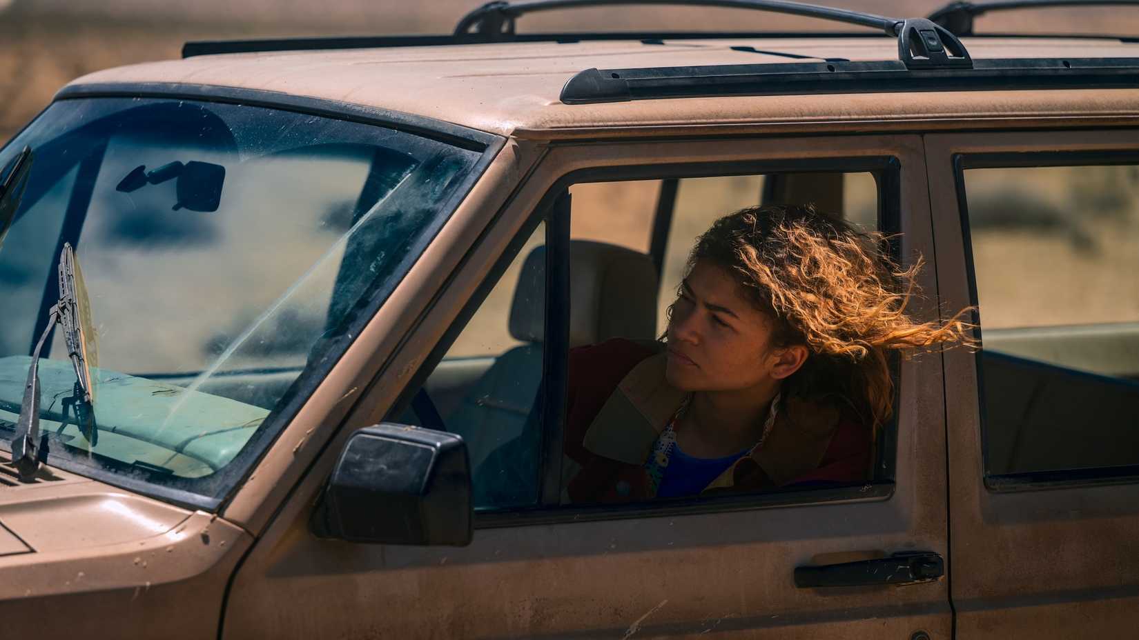 Zendaya como Rue em Euphoria 3