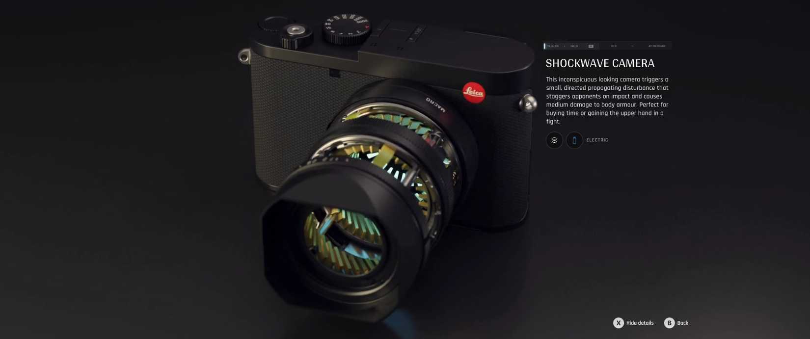 007 First Light Shockwave Camera