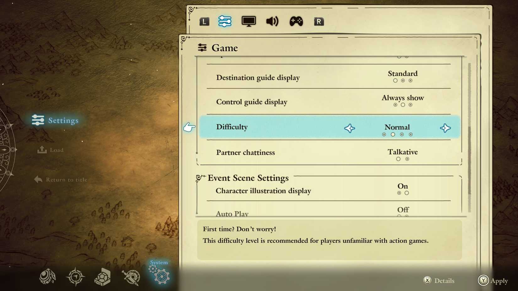 The Adventures of Elliot difficulty settings