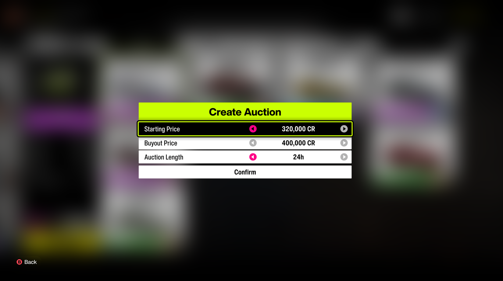 Forza auction house