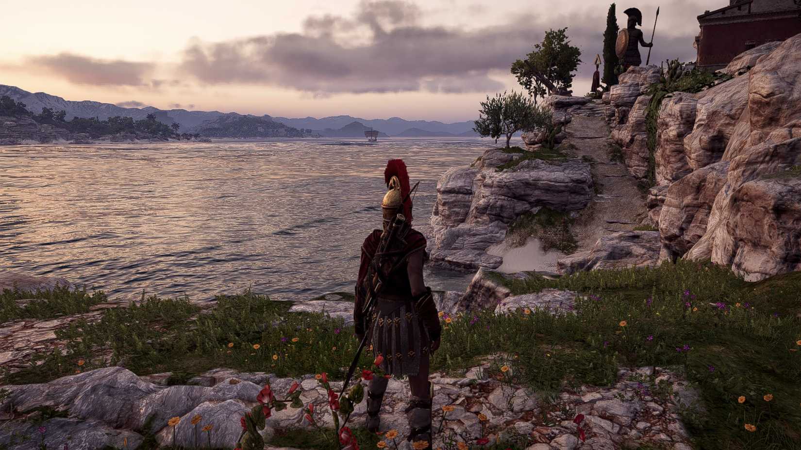 Image shows Assassin's Creed Odyssey with a ReShade preset mod