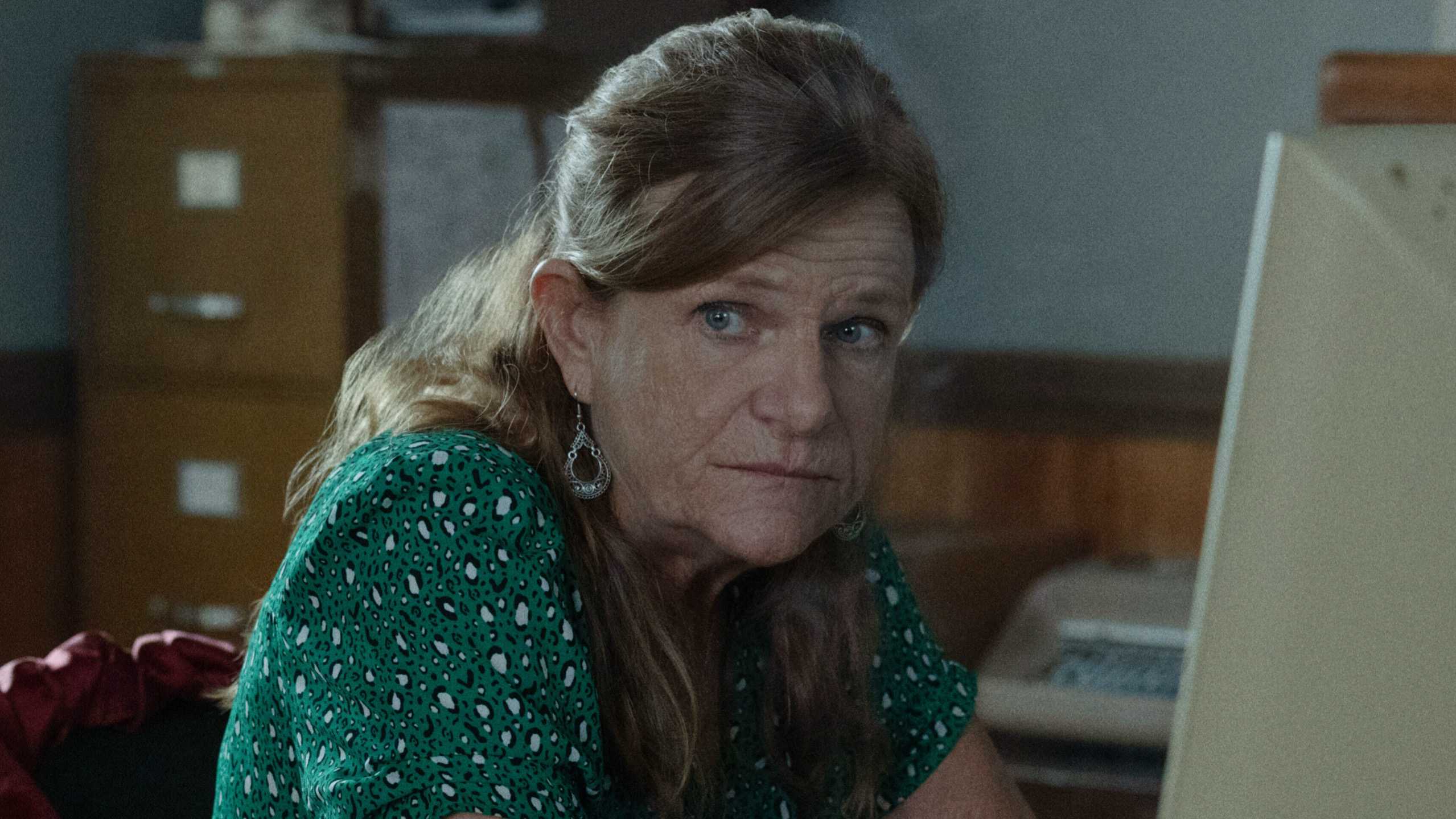 Dale Dickey’s Rosemary looking concerned in Widow’s Bay