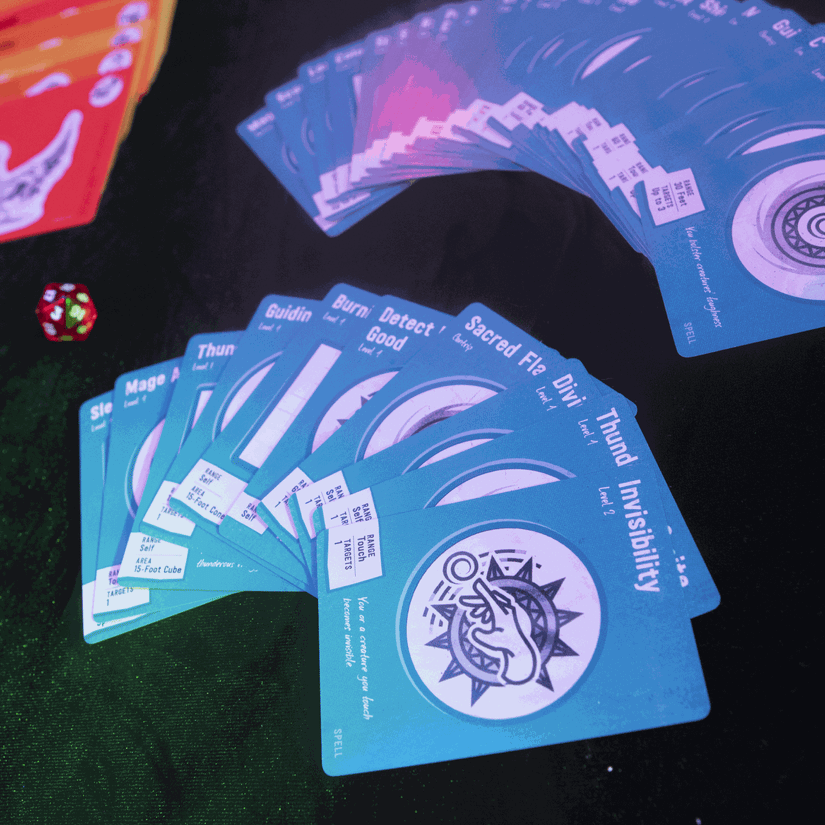 Image shows cards from the Welcome to the Hellclub Stranger Things board game