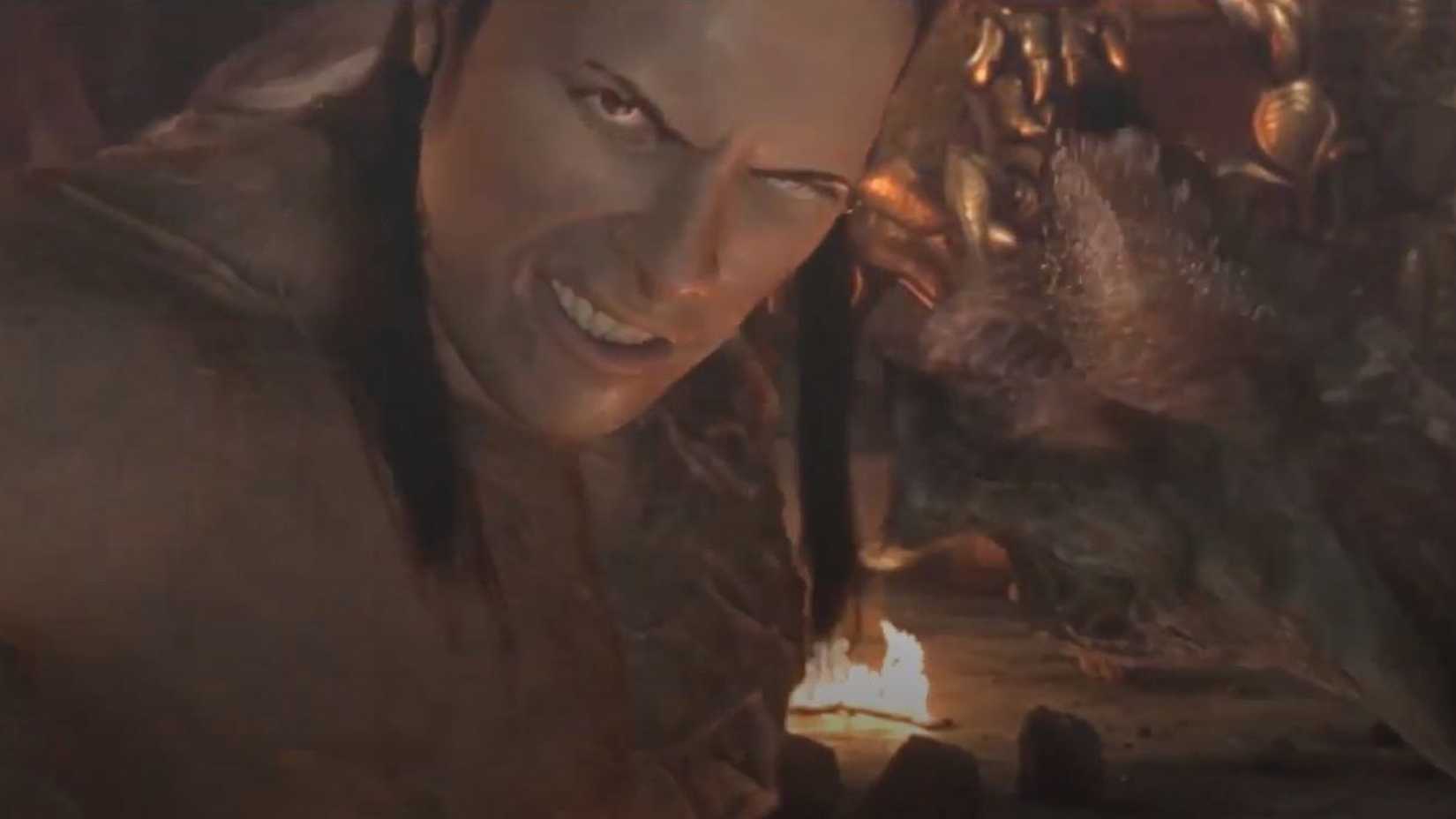 Dwayne Johnson como o Rei Escorpião em O Retorno da Múmia