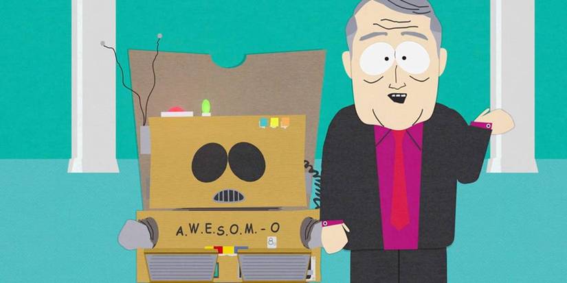 Executivos de Hollywood apresentam o robô Awesom-O em South Park