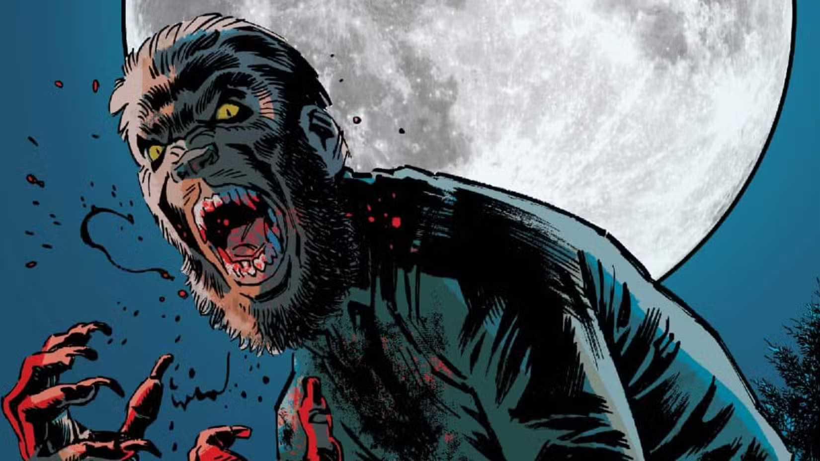A werewolf screams in Universal Monsters Blood of the Wolf Man