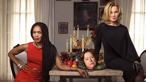 Angela Bassett, Kathy Bates, and Jessica Lange in American Horror Story