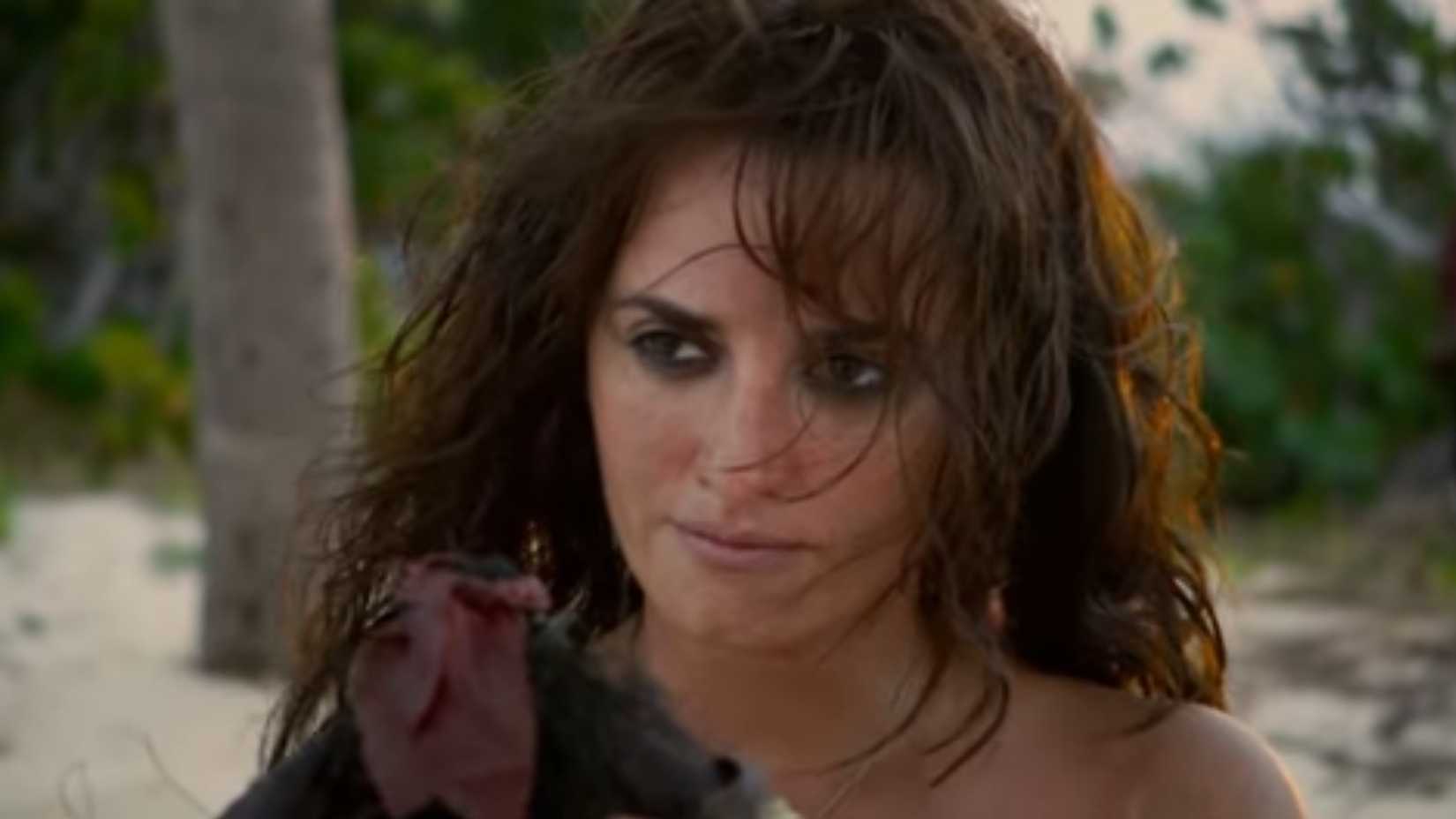 angelica holding a jack sparrow doll during the post credits scene of pirates of the caribbean on stranger tides