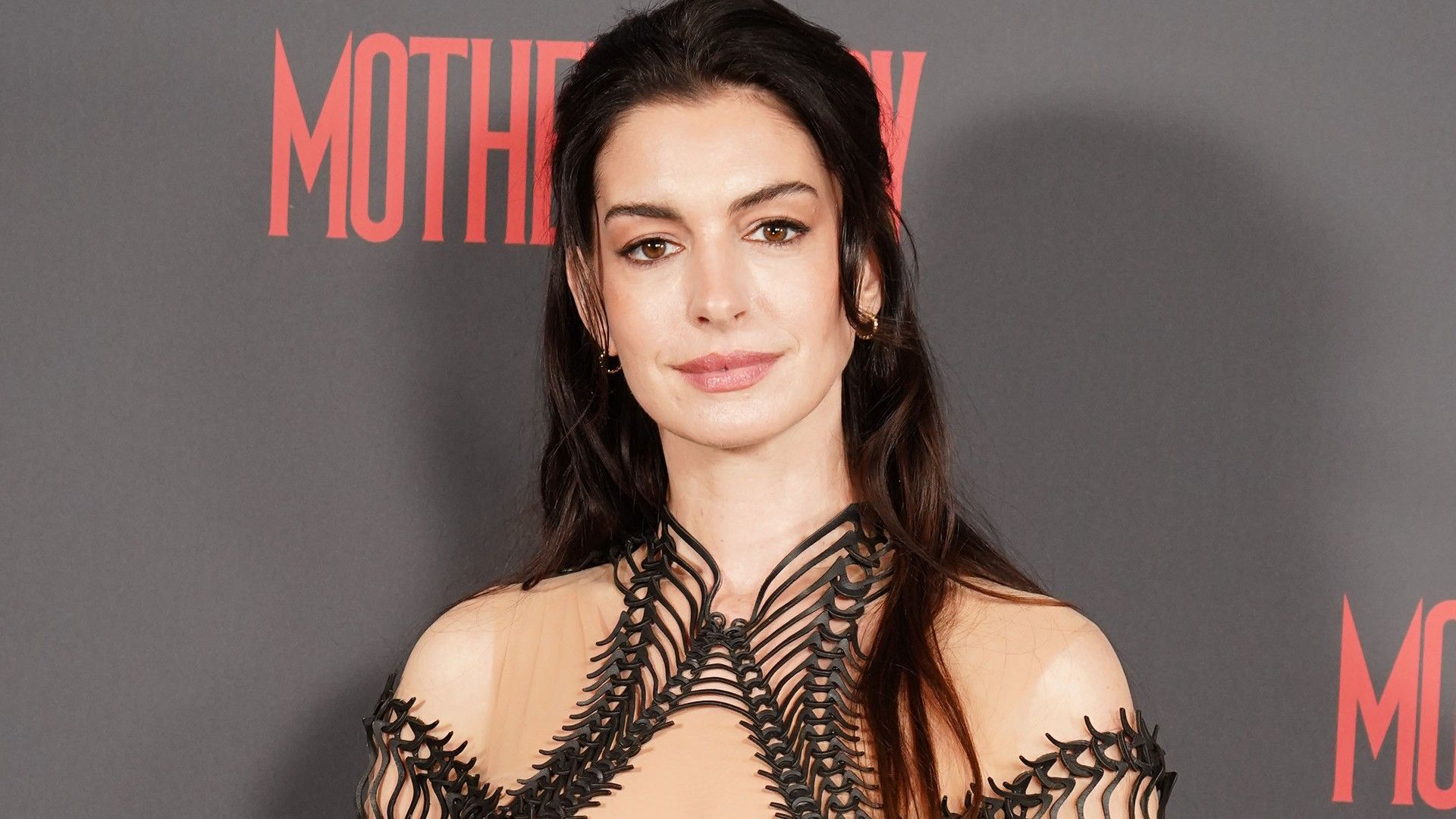 Anne Hathaway at the red carpet premiere of Mother Mary
