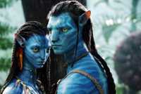 Jake and Neytiri look on in Avatar