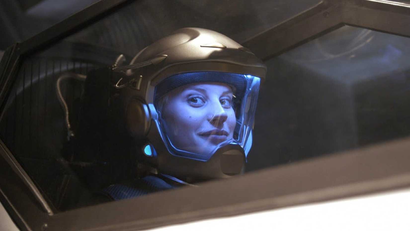 Katee Sackhoff as Kara 'Starbuck' Thrace in Battlestar Galactica
