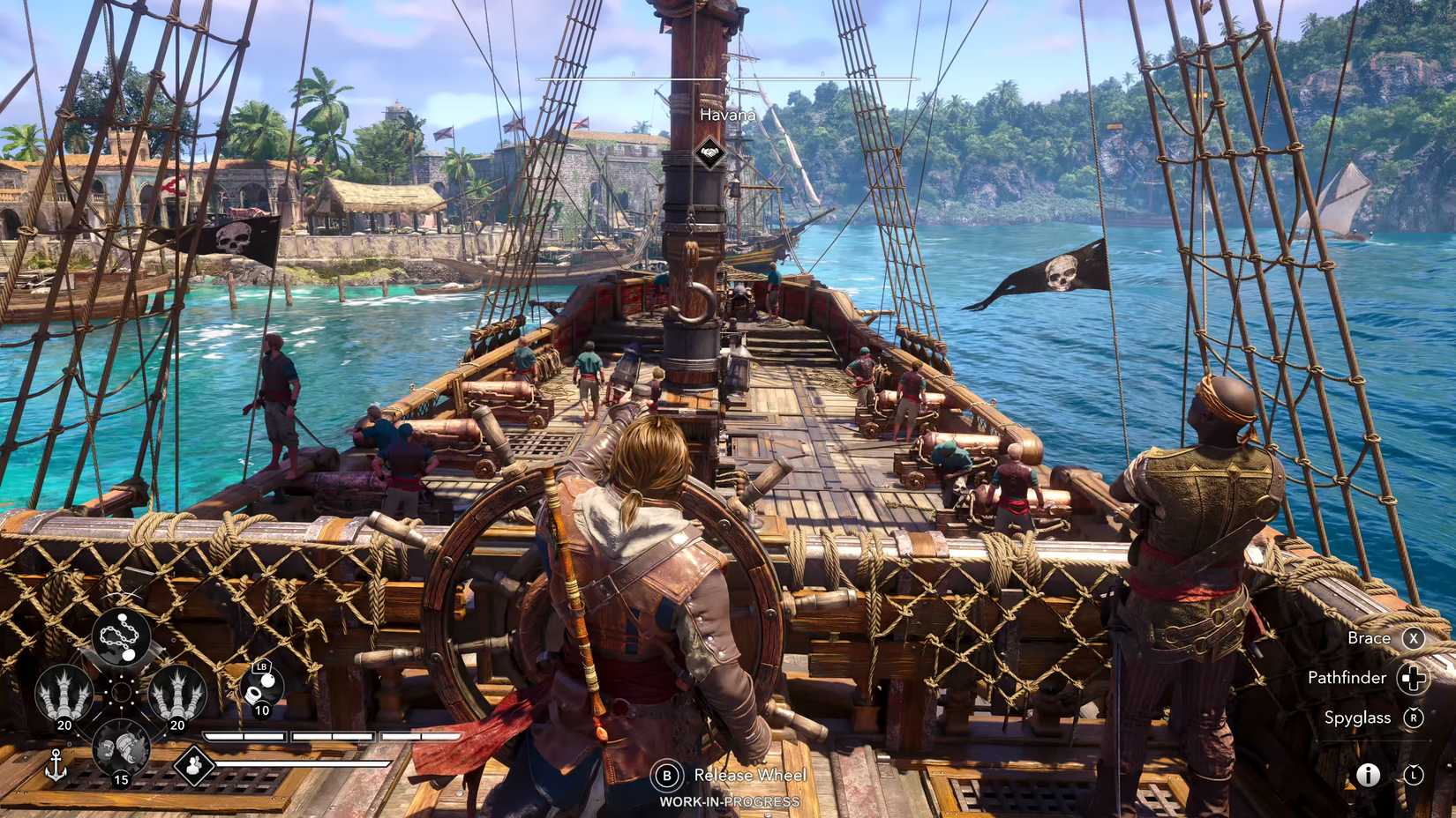 Black Flag Resynced Edward at the ship's helm