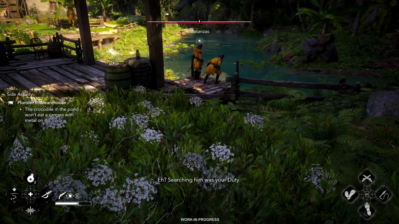 Black Flag Resynced Edward sneaking behind some enemies