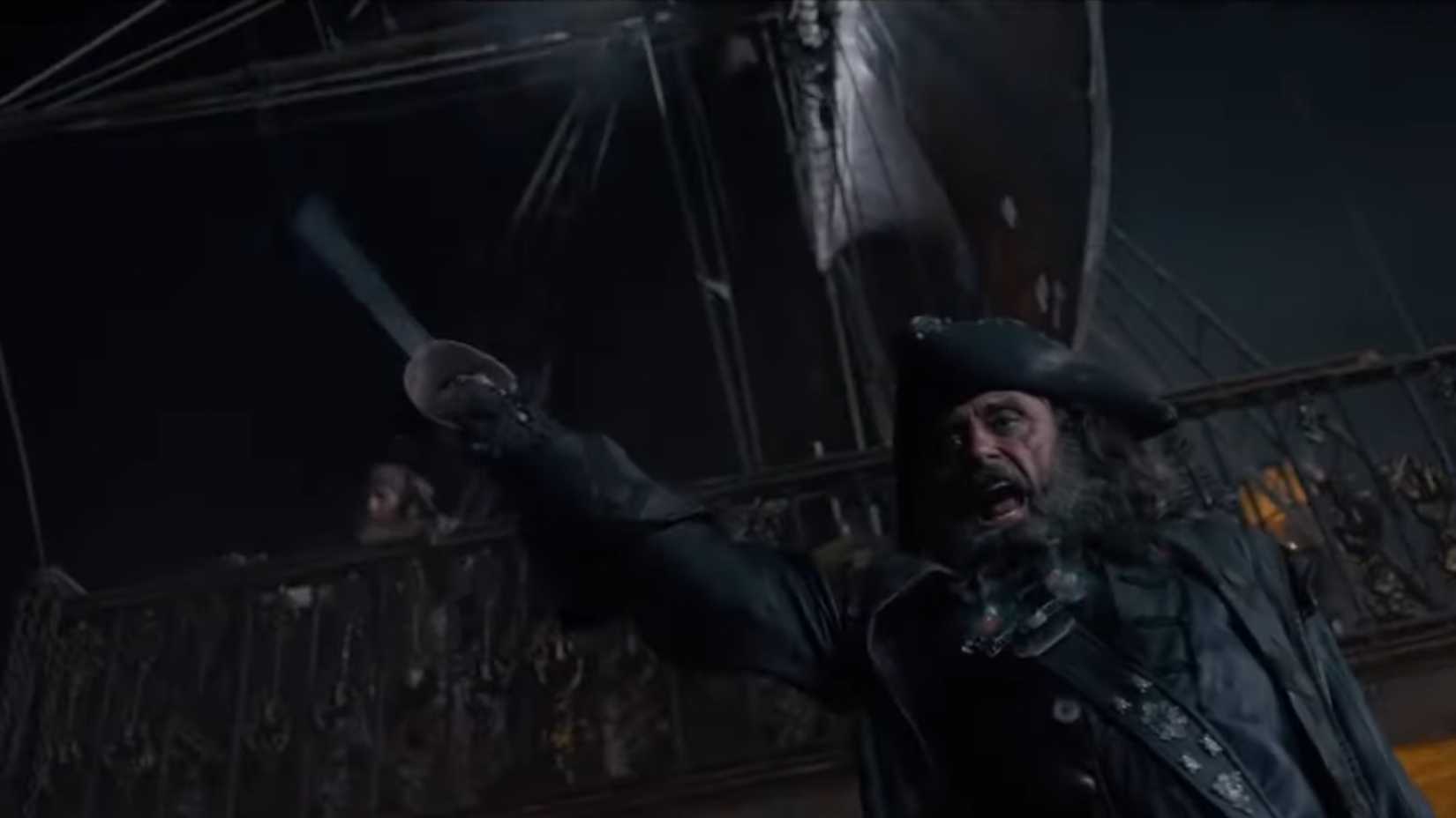 blackbeard yelling mutineers hang in pirates of the caribbean on stranger tides