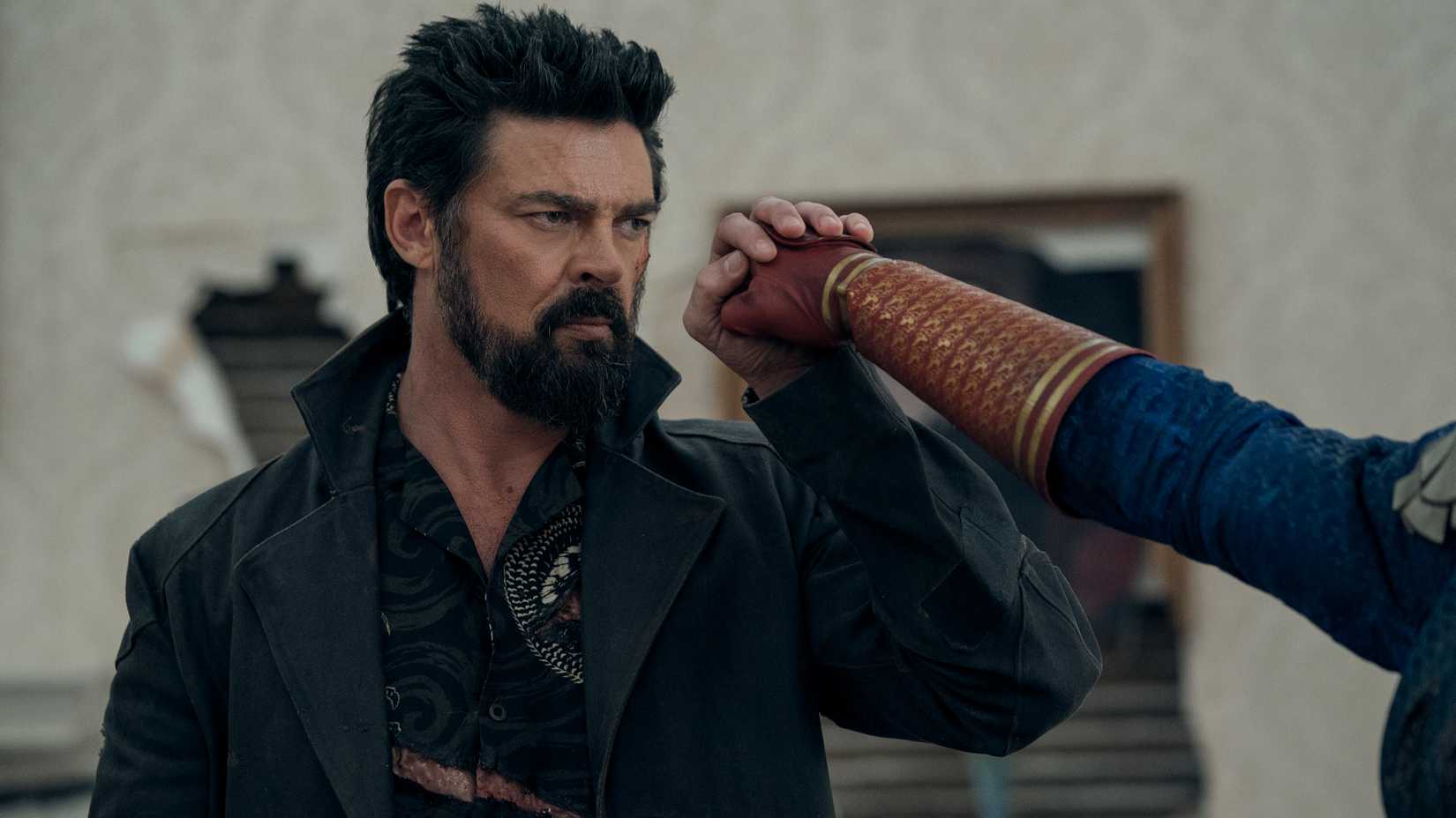 Butcher fighting Homelander in season 5 of The Boys