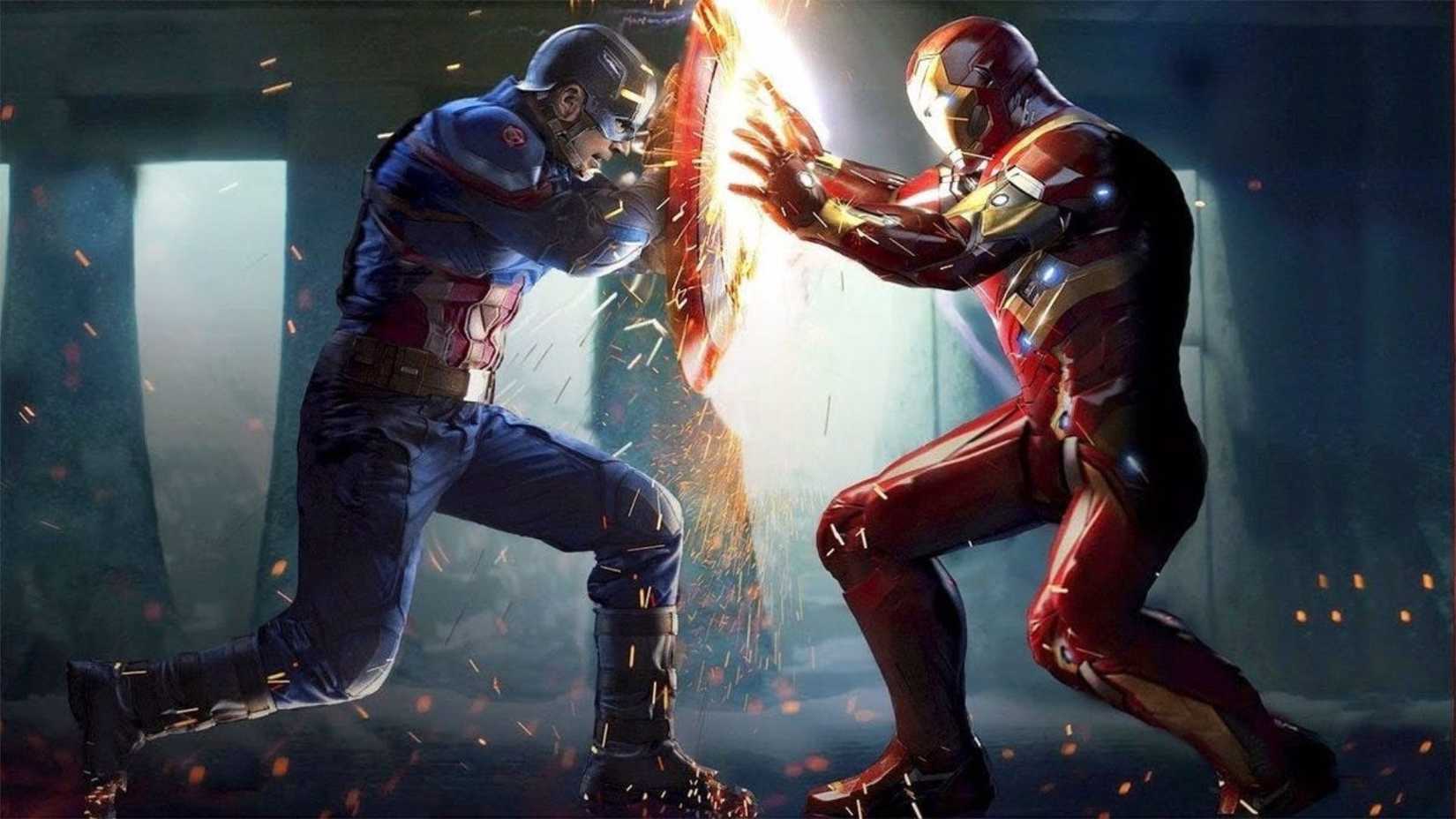 captain america vs iron man in captain america civil war
