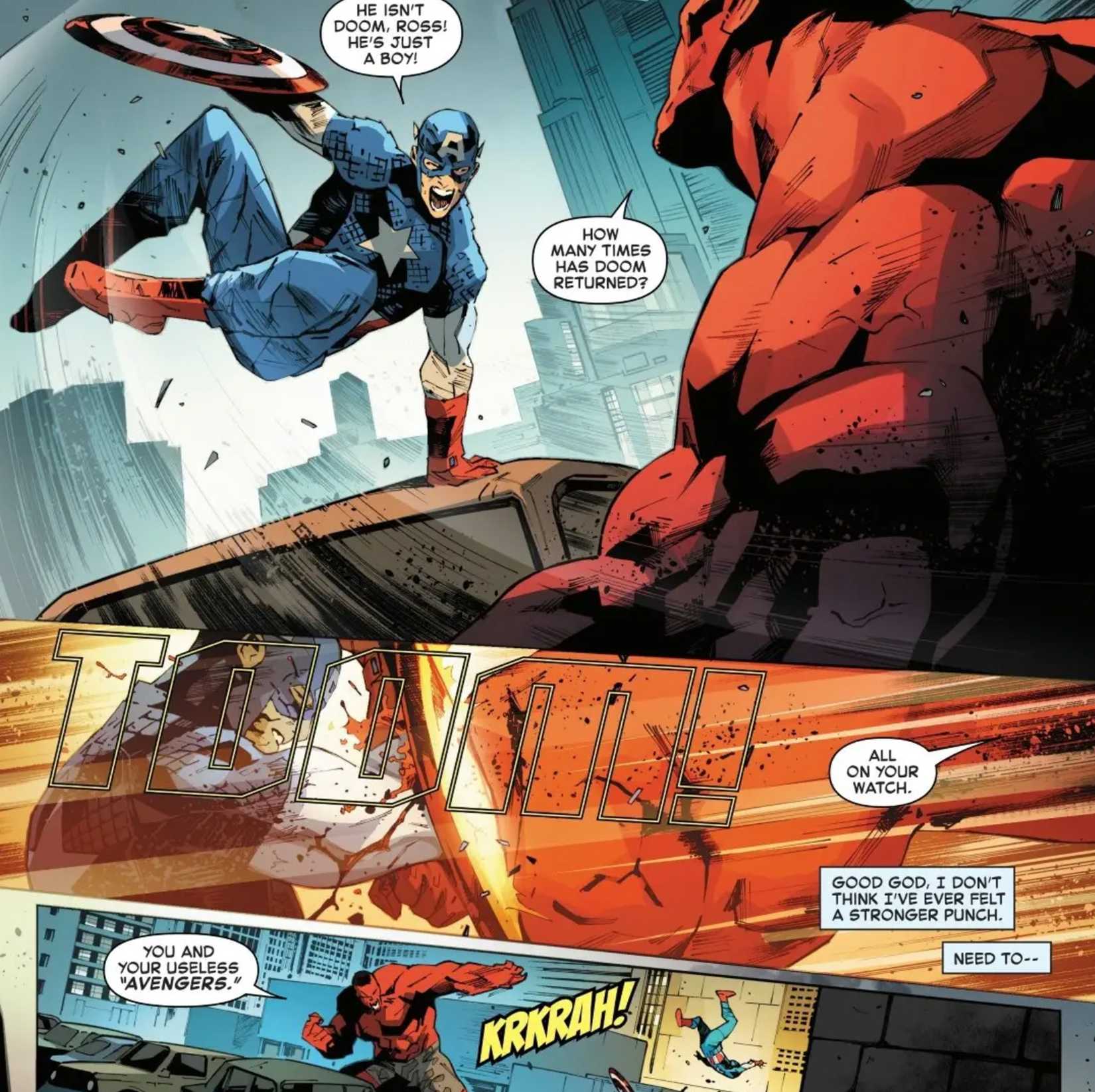 captain america vs red hulk
