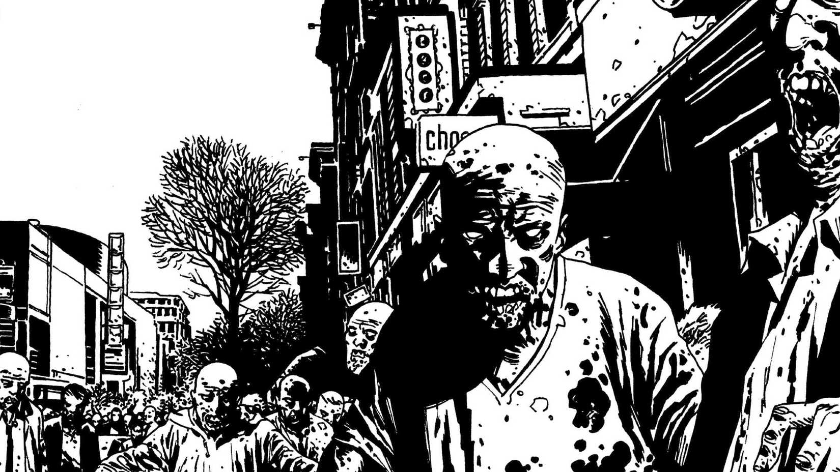 charlie adlard's art from the walking dead