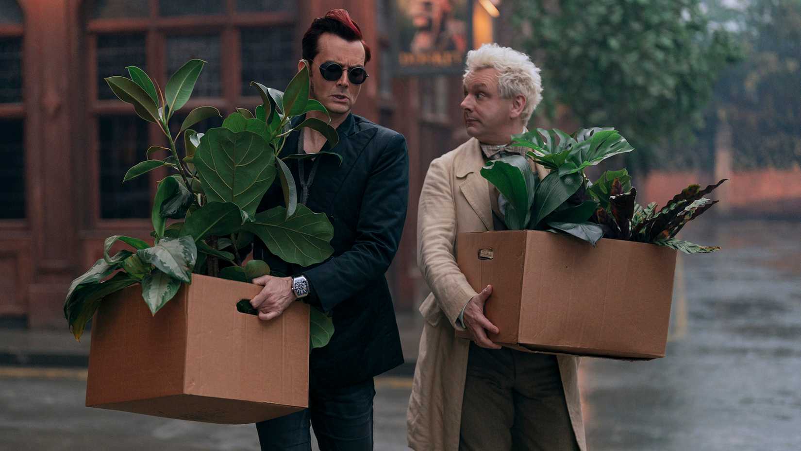 Crowley and Aziraphale in Good Omens season 2