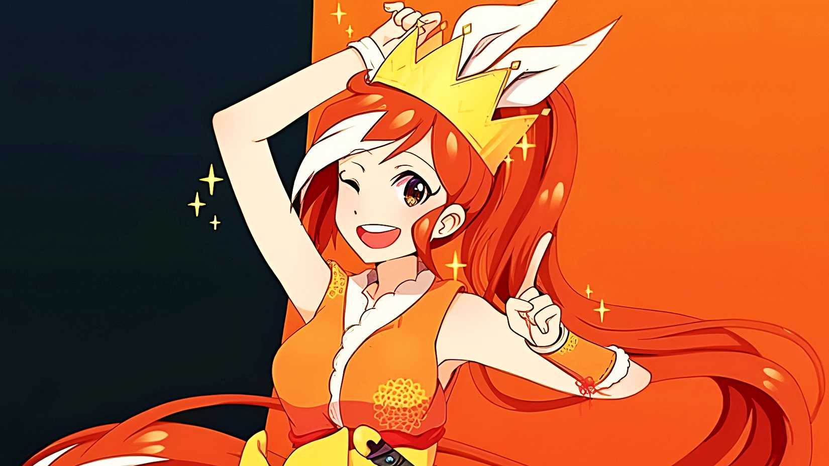 Crunchyroll's Hime wearing a crown