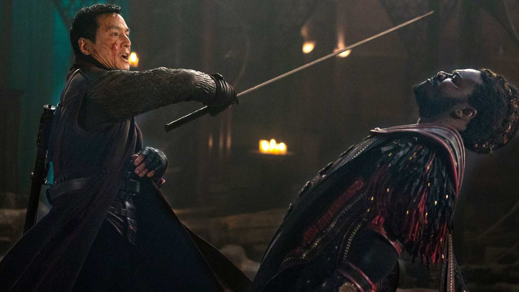 Daniel Wu and Babou Ceesay in Into the Badlands