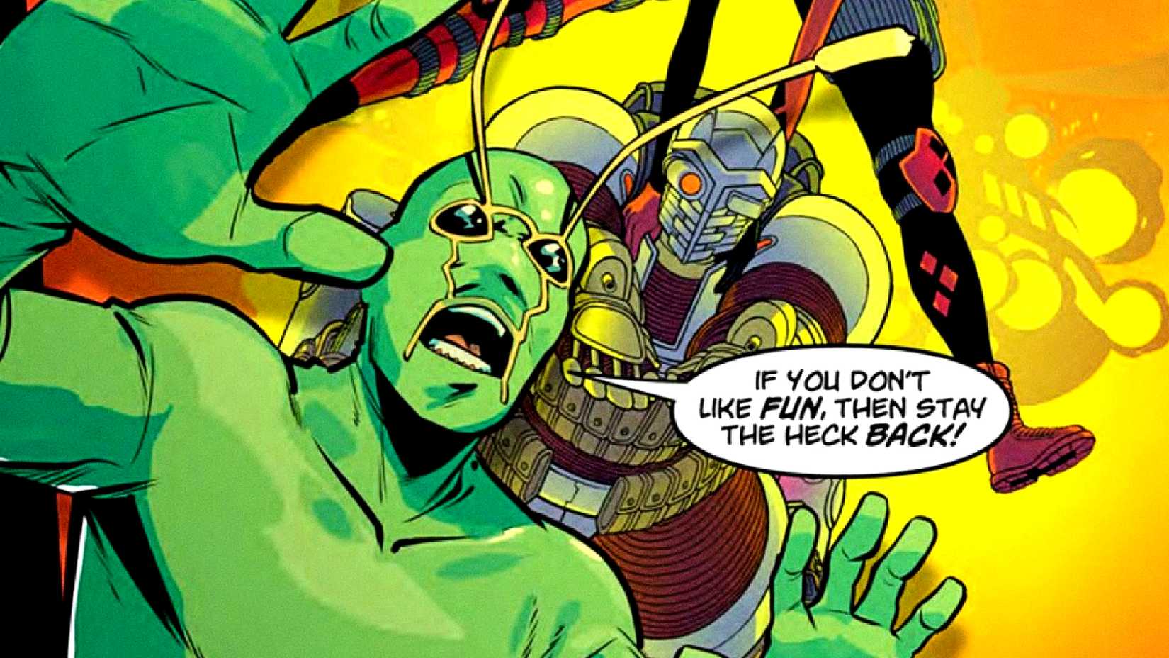 DC's Ambush Bug warns the reader about his comic