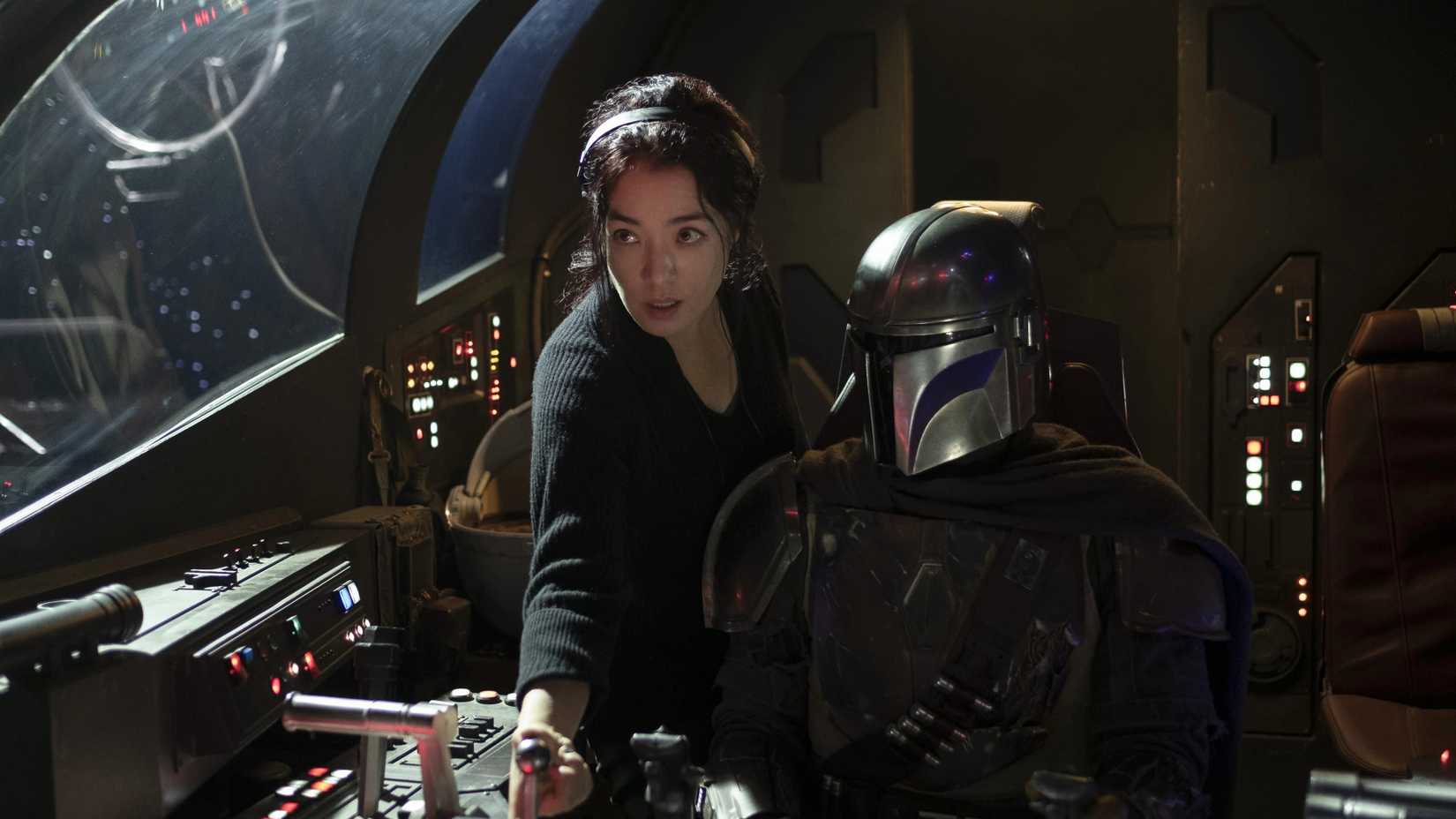 Deborah Chow on the set of The Mandalorian season 1