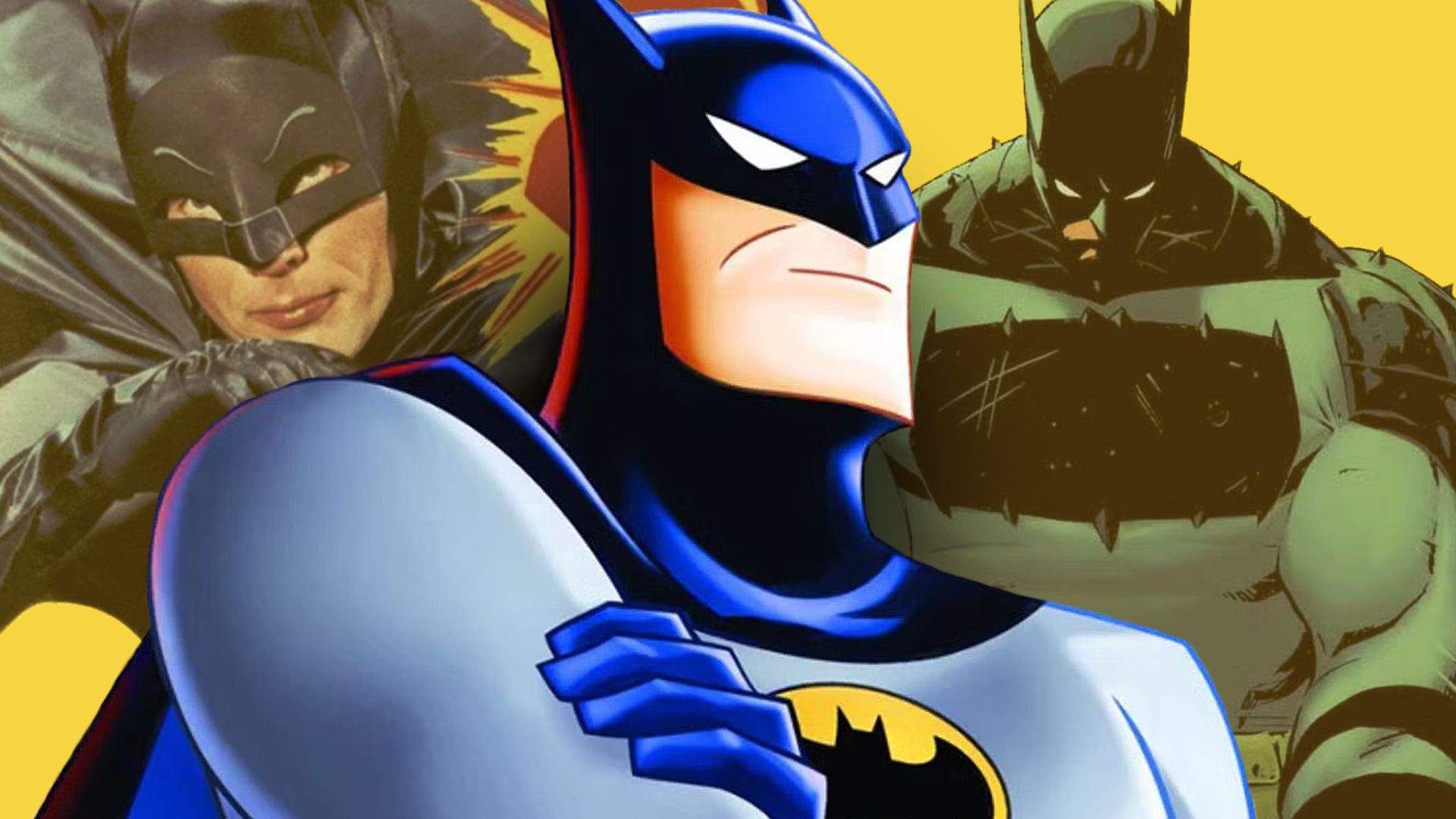 DIFFERENT BATMAN DESIGNS, INCLUDING ANIMATED SERIES, ABSOLUTE AND ADAM WEST