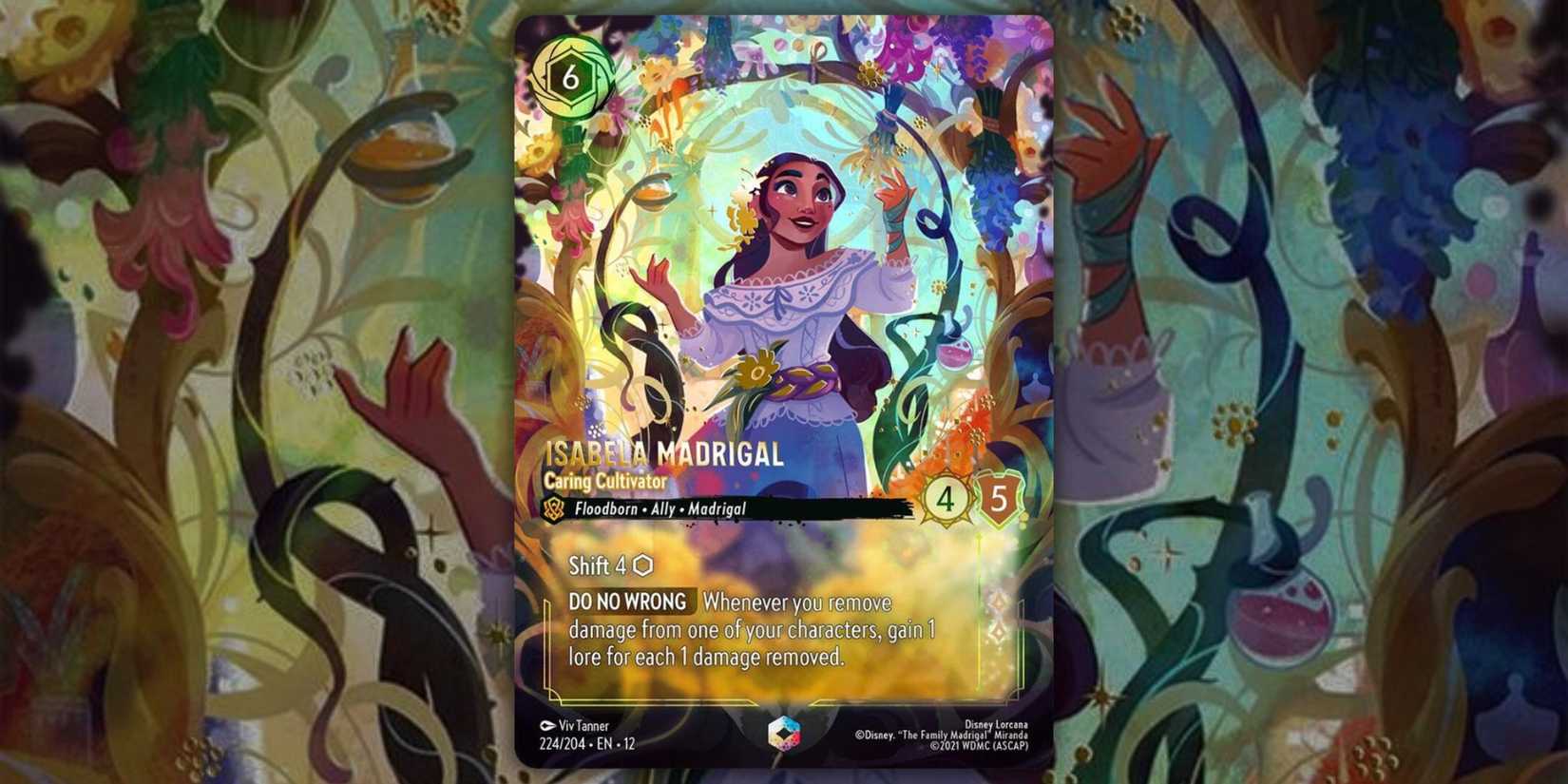 Disney Lorcana Wilds Unknown Isabela Madrigal enchanted card 224