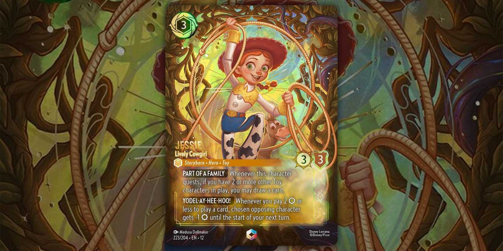 Disney Lorcana Wilds Unknown Jessie enchanted card 223