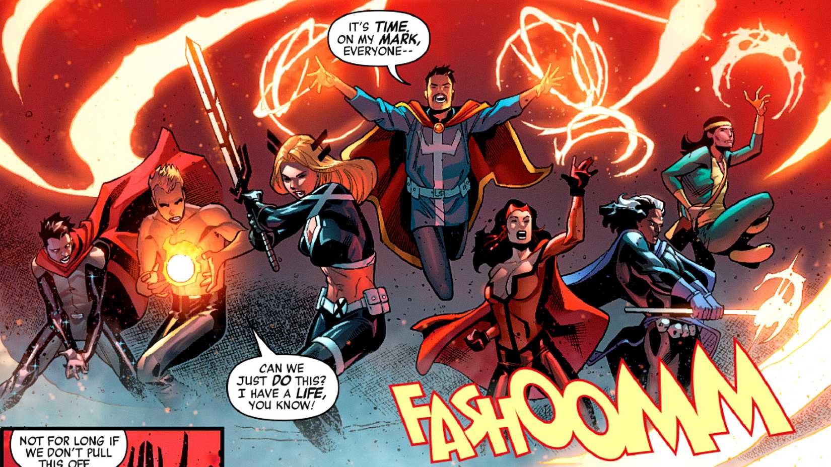Doctor Strange leads a team of magic heroes in Marvel Comics