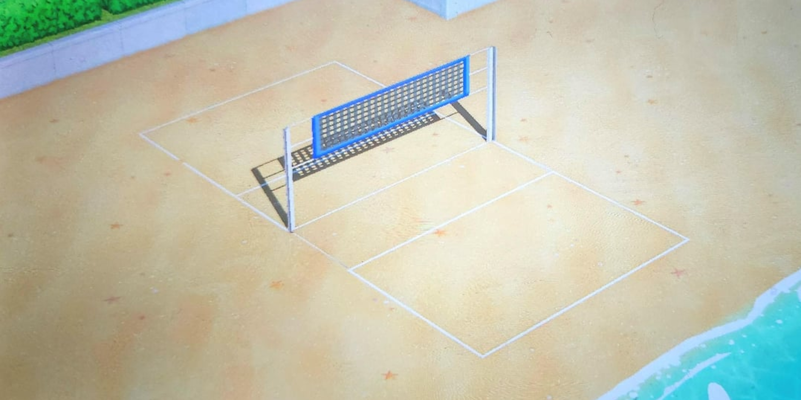 Cuztom Volleyball net in Tomodachi Life