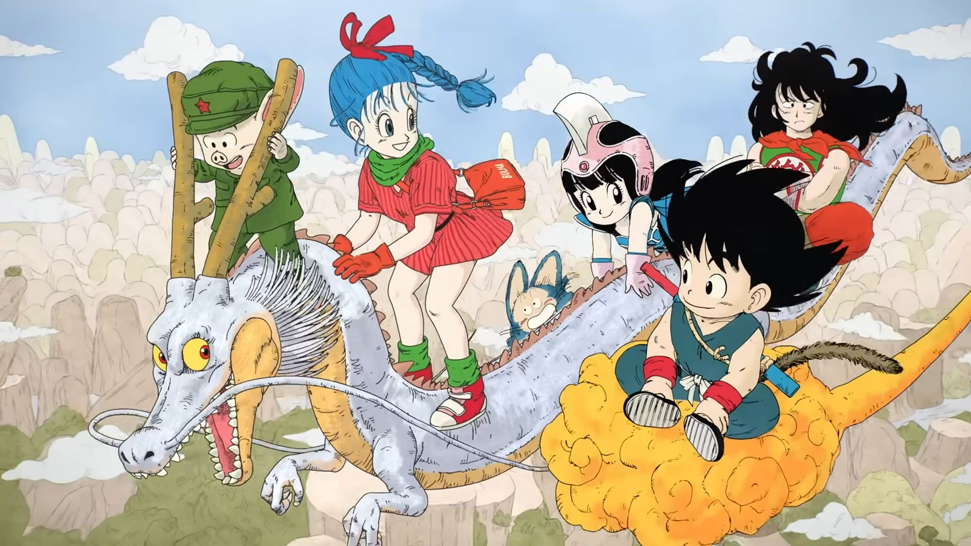 The cast of Dragon Ball