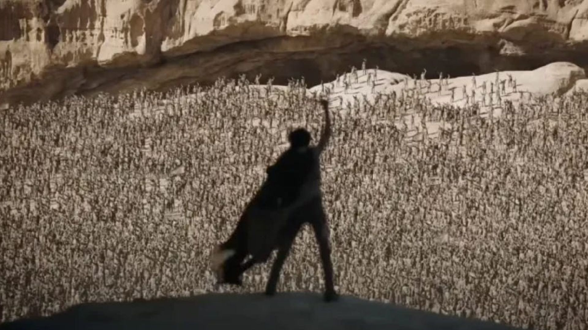 Paul Atreides liderando os Fremen em Duna