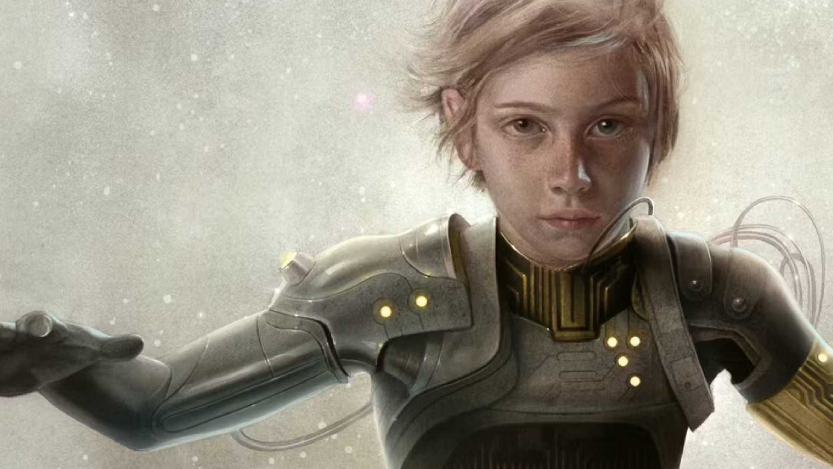 Ender Wiggin floats on the cover of Ender's Game novel
