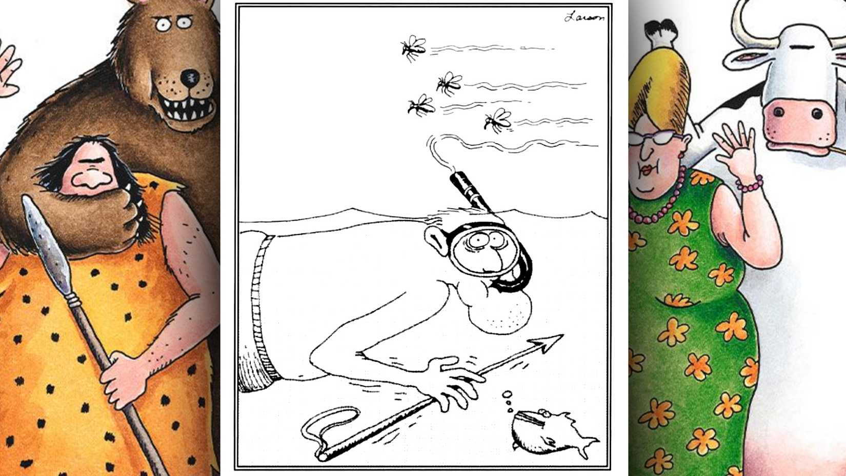 far side scuba diver