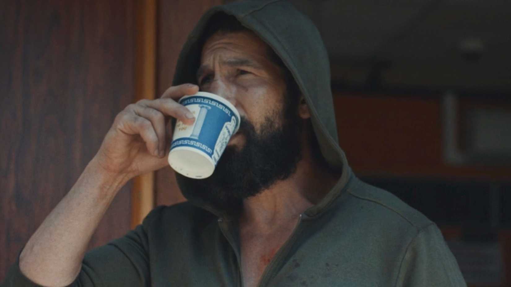 Frank Castle drinking coffee  in Punisher One Last Kill