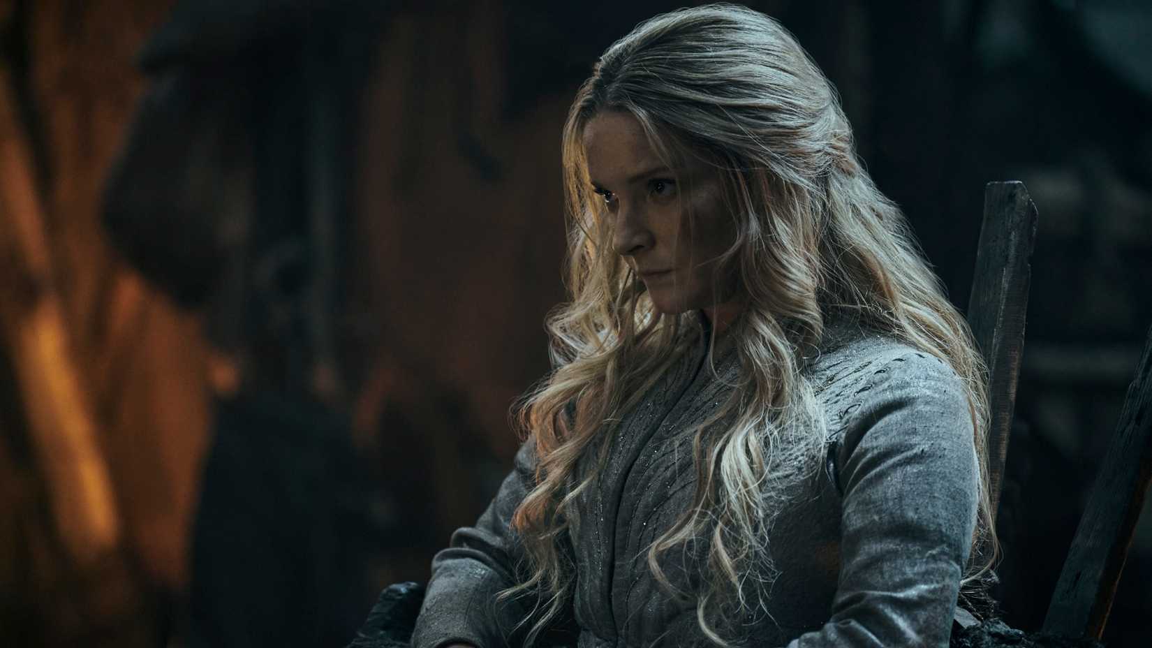 Galadriel looking solemn in The Lord of the Rings The Rings of Power season 2 episode 6