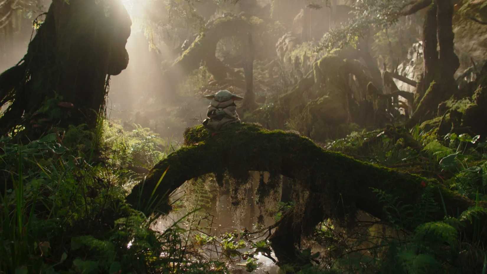 Grogu no pântano de Nal Hutta em The Mandalorian & Grogu