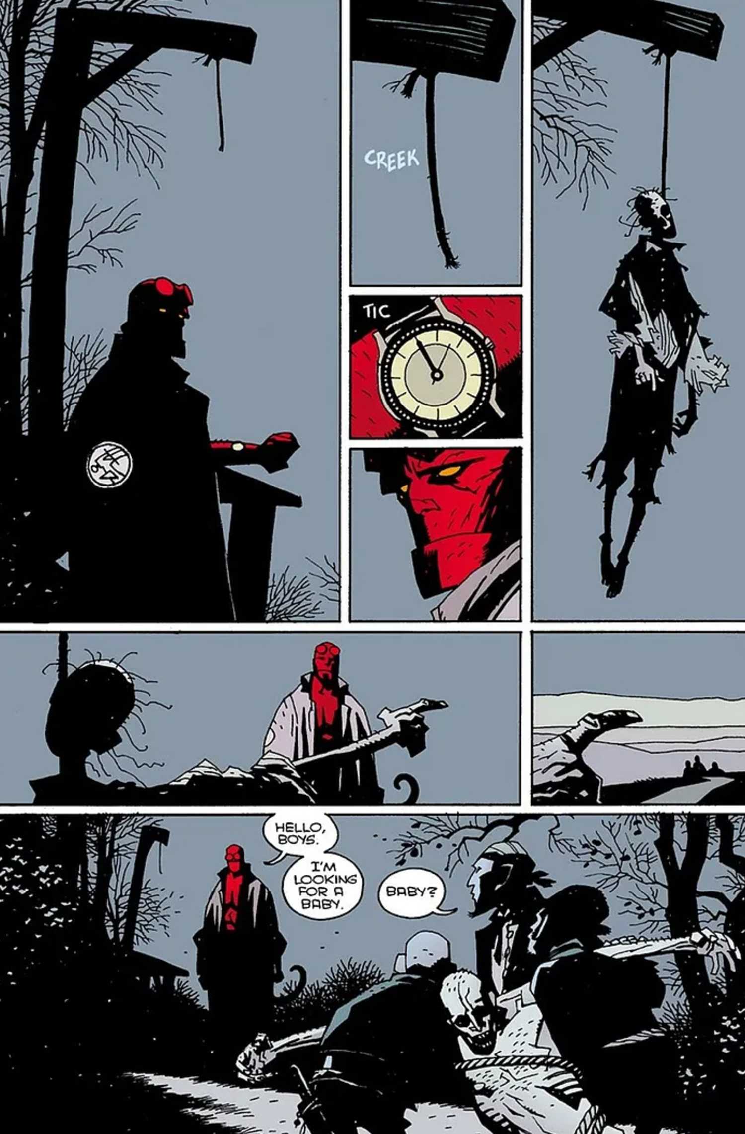 hellboy comic page