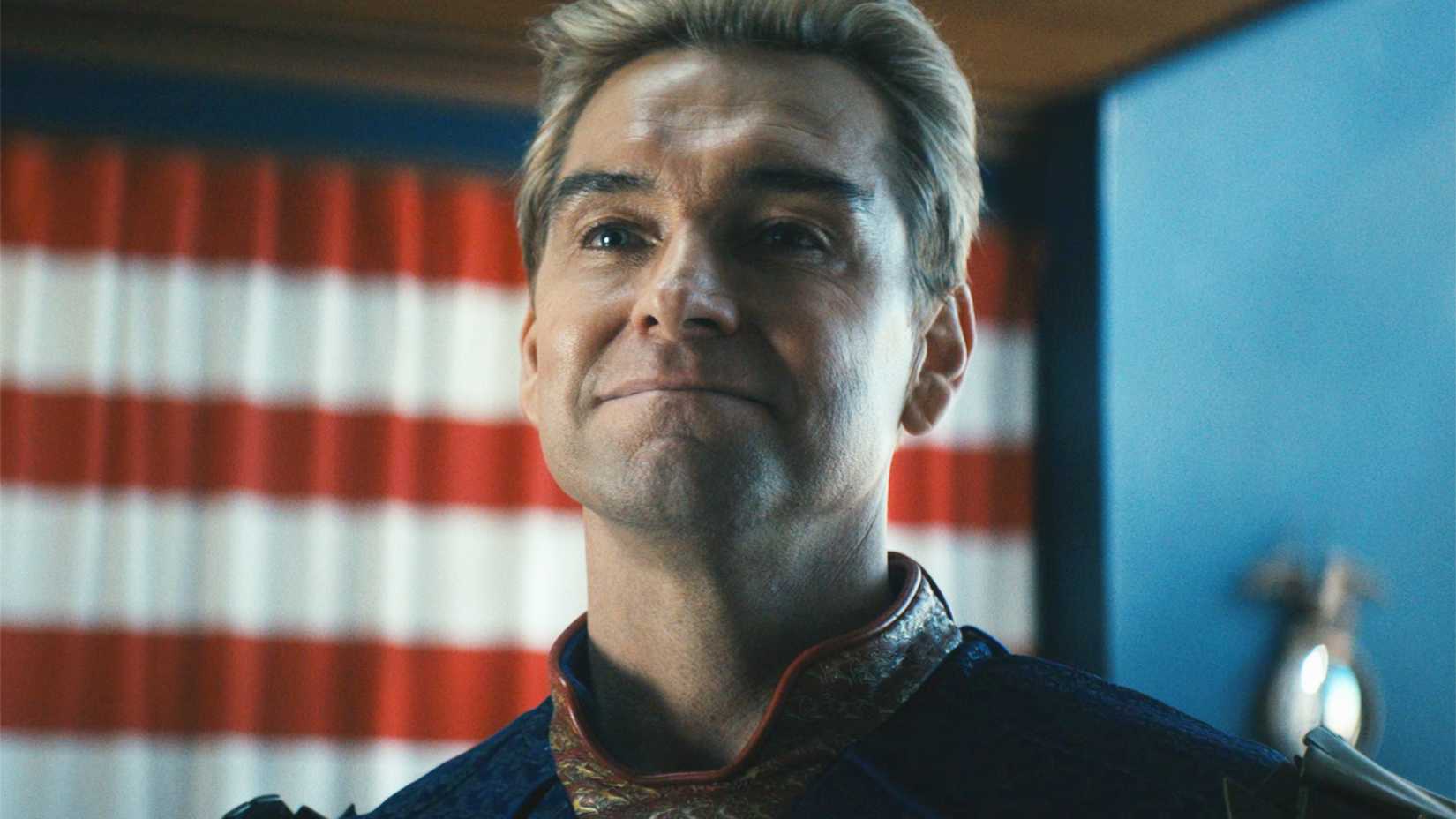 Capitão Pátria sorrindo em The Boys
