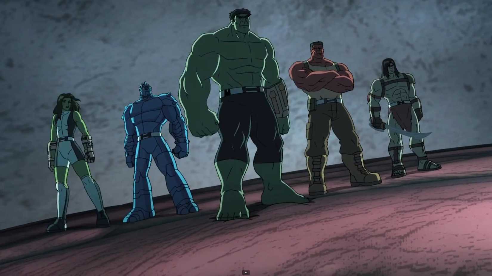 Hulk and his team in Hulk and the Agents of S.M.A.S.H.