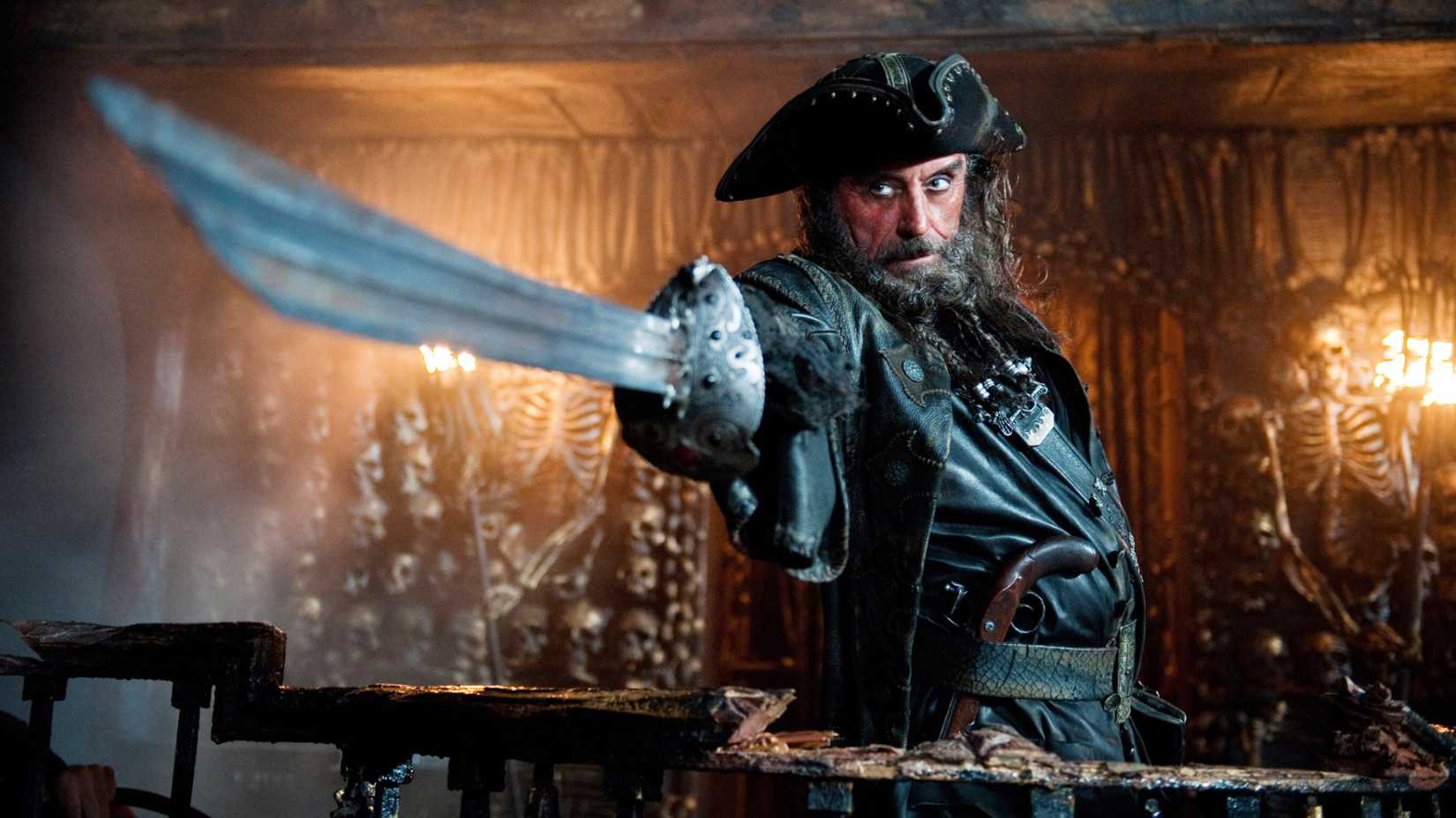Ian McShane As Blackbeard Stranger Tides Pirates of the Caribbean