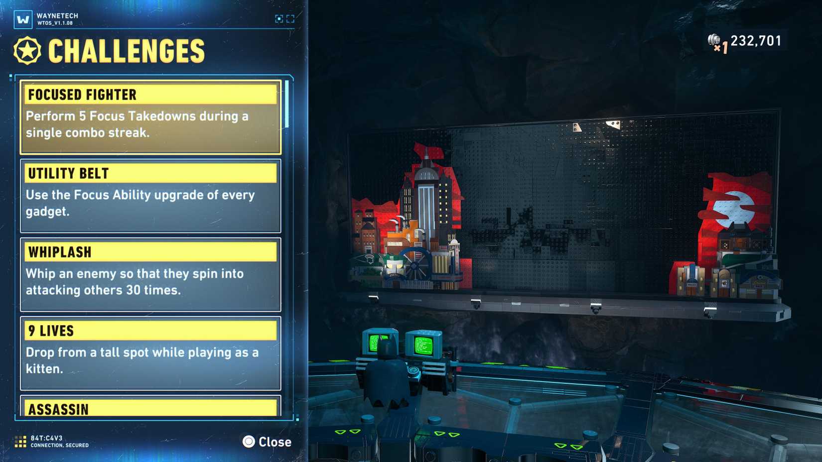 Batcave Challenges in LEGO Batman Legacy of the Dark Knight