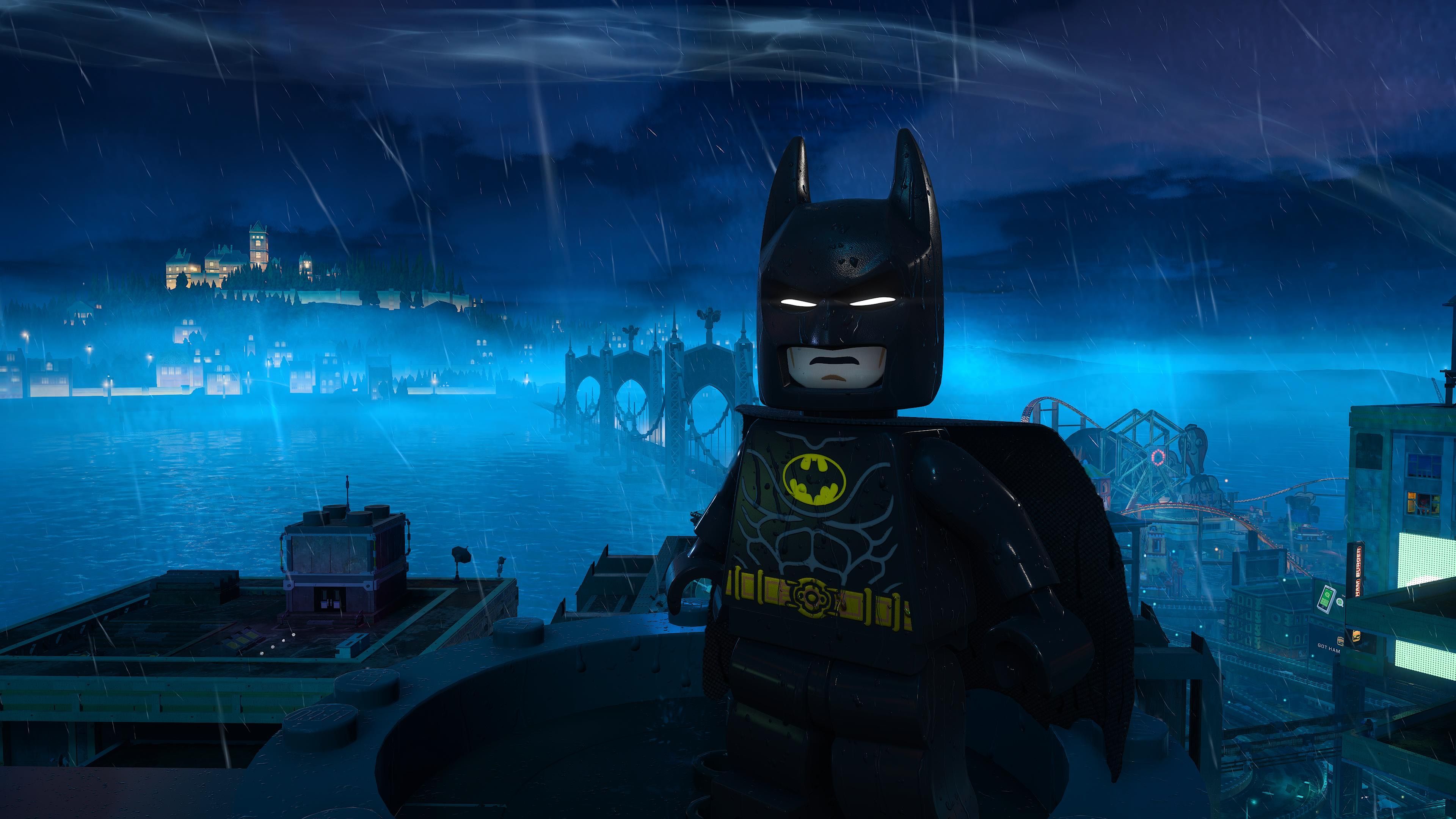 Batman 89 suit in Gotham City in LEGO Batman Legacy of the Dark Knight